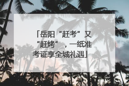 岳阳“赶考”又“赶烤”，一纸准考证享全城礼遇