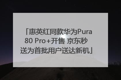 惠英红同款华为Pura 80 Pro+开售 京东秒送为首批用户送达新机