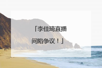 李佳琦直播间陷争议！