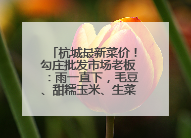 杭城最新菜价！勾庄批发市场老板：雨一直下，毛豆、甜糯玉米、生菜却更实惠