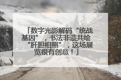数字光影解码“统战基因”，书法非遗共绘“肝胆相照”，这场展览很有创意！