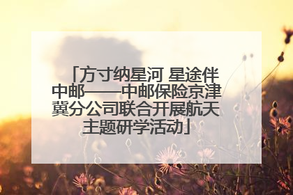 方寸纳星河 星途伴中邮——中邮保险京津冀分公司联合开展航天主题研学活动