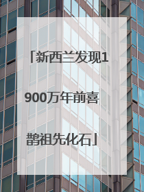 新西兰发现1900万年前喜鹊祖先化石