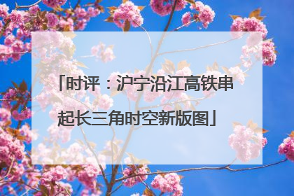 时评：沪宁沿江高铁串起长三角时空新版图