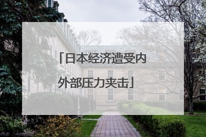 日本经济遭受内外部压力夹击