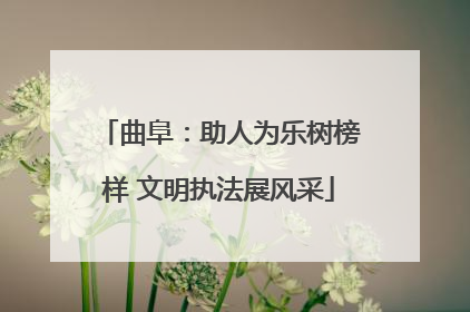曲阜：助人为乐树榜样 文明执法展风采