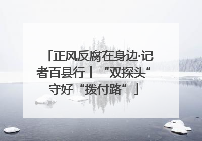 正风反腐在身边·记者百县行丨“双探头”守好“拨付路”