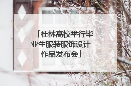 桂林高校举行毕业生服装服饰设计作品发布会