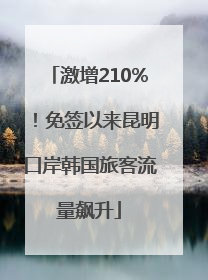 激增210%！免签以来昆明口岸韩国旅客流量飙升