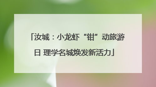 汝城：小龙虾“钳”动旅游日 理学名城焕发新活力
