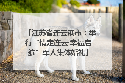 江苏省连云港市：举行“情定连云·幸福启航”军人集体婚礼