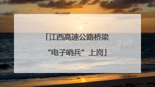 江西高速公路桥梁“电子哨兵”上岗