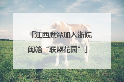 江西鹰潭加入浙皖闽赣“联盟花园”
