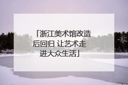 浙江美术馆改造后回归 让艺术走进大众生活