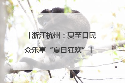 浙江杭州：夏至日民众乐享“夏日狂欢”