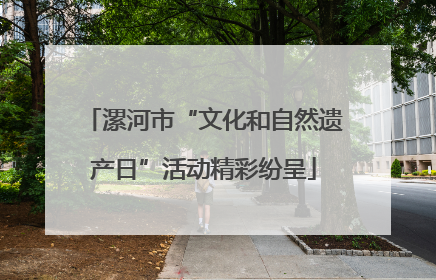 漯河市“文化和自然遗产日”活动精彩纷呈