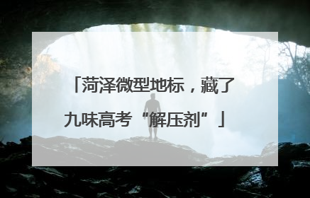 菏泽微型地标，藏了九味高考“解压剂”
