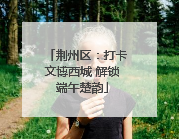 荆州区：打卡文博西城 解锁端午楚韵