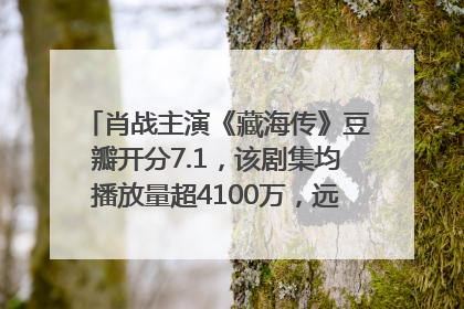 肖战主演《藏海传》豆瓣开分7.1，该剧集均播放量超4100万，远超第二名《折腰》