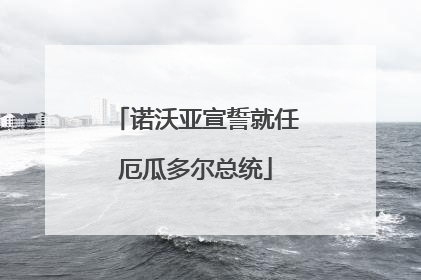 诺沃亚宣誓就任厄瓜多尔总统