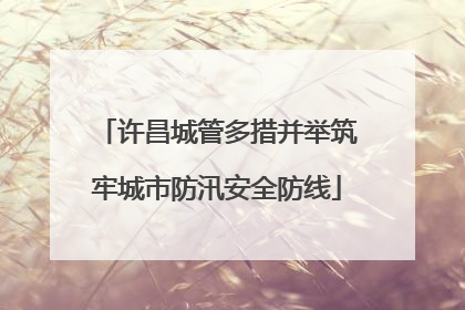 许昌城管多措并举筑牢城市防汛安全防线