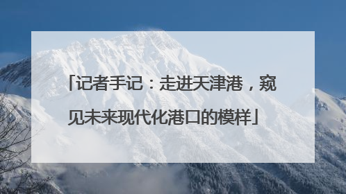 记者手记：走进天津港，窥见未来现代化港口的模样