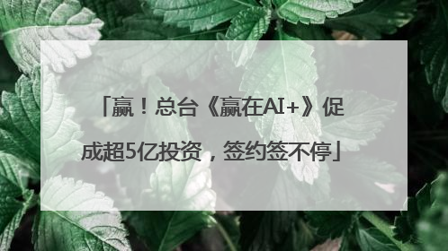 赢！总台《赢在AI+》促成超5亿投资，签约签不停