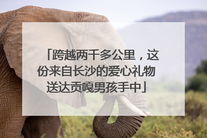 跨越两千多公里，这份来自长沙的爱心礼物送达贡嘎男孩手中