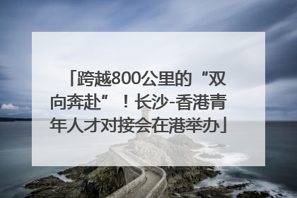 跨越800公里的“双向奔赴”！长沙-香港青年人才对接会在港举办