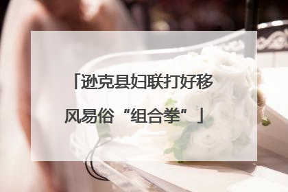 逊克县妇联打好移风易俗“组合拳”