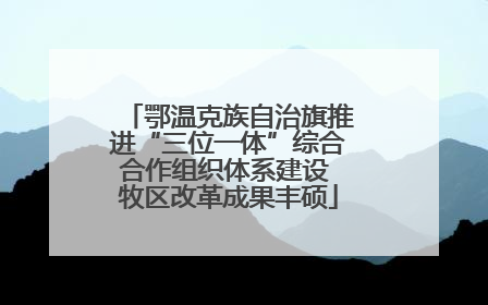 鄂温克族自治旗推进“三位一体”综合合作组织体系建设 牧区改革成果丰硕