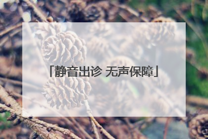 静音出诊 无声保障