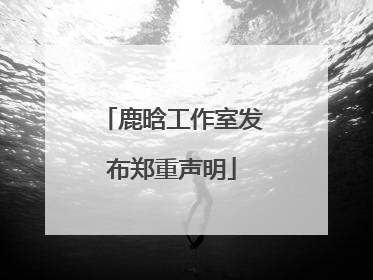 鹿晗工作室发布郑重声明