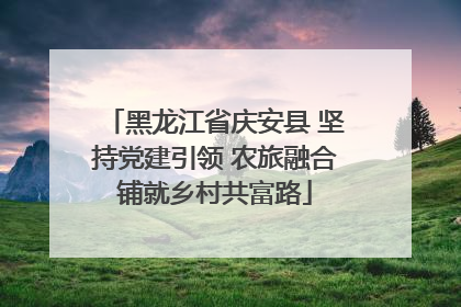 黑龙江省庆安县 坚持党建引领 农旅融合铺就乡村共富路