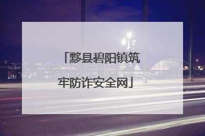 黟县碧阳镇筑牢防诈安全网