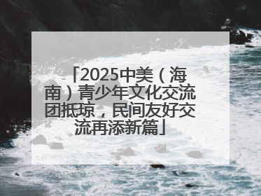 2025中美（海南）青少年文化交流团抵琼，民间友好交流再添新篇