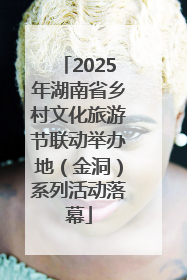 2025年湖南省乡村文化旅游节联动举办地（金洞）系列活动落幕