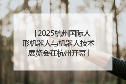 2025杭州国际人形机器人与机器人技术展览会在杭州开幕