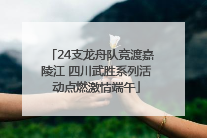 24支龙舟队竞渡嘉陵江 四川武胜系列活动点燃激情端午