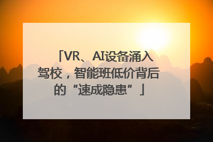VR、AI设备涌入驾校，智能班低价背后的“速成隐患”